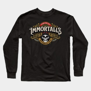 Skull Motorbike Shop - dark night Light - Classic Vintage Summer Long Sleeve T-Shirt